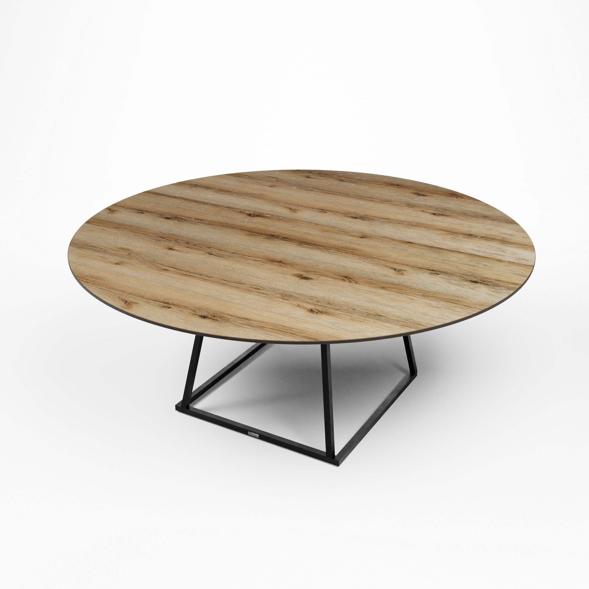 Linea Dining Table (Black Frame with Bamboo Top) (Copy) Desert River Rentals