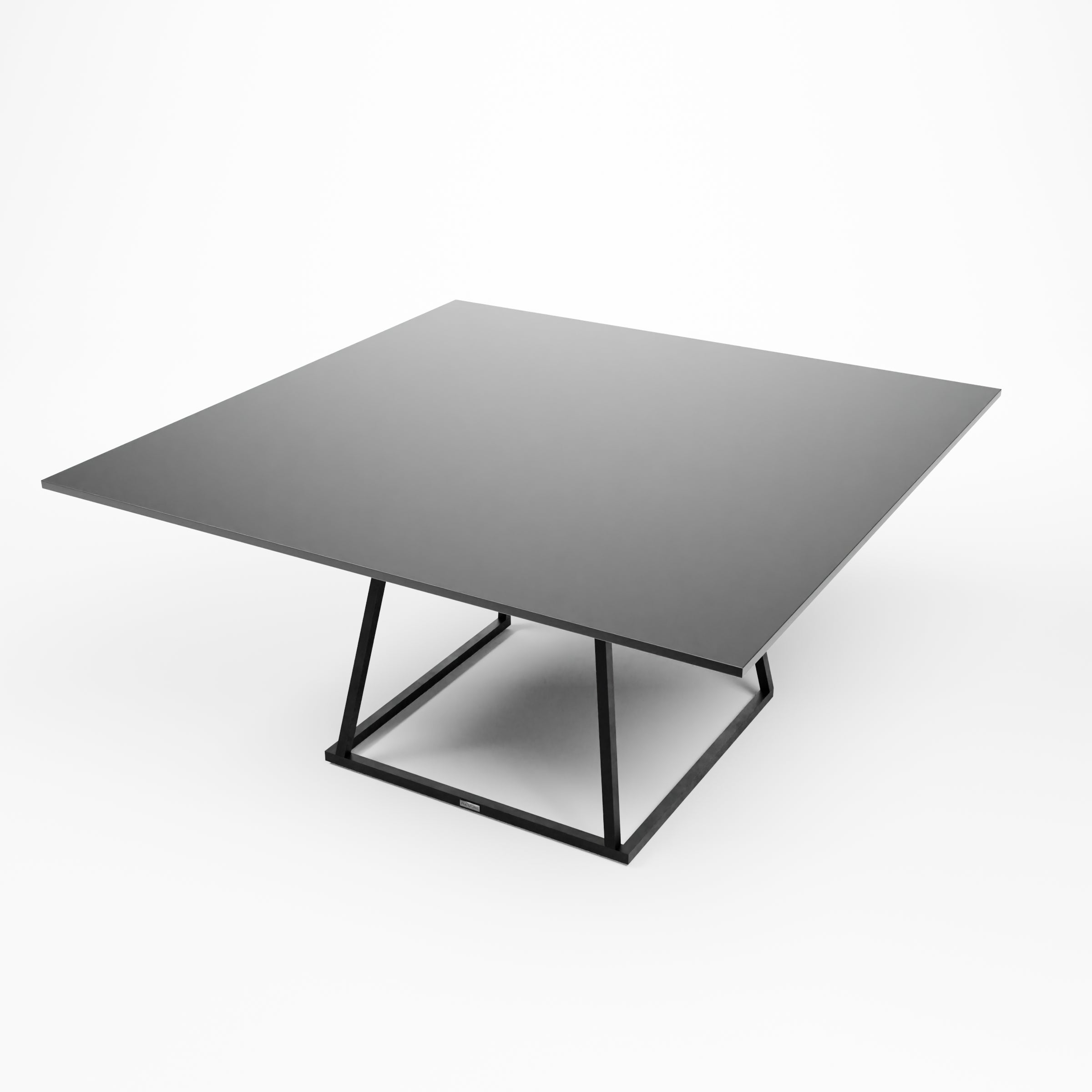 Linea XXL Dining Table (Black Frame With Black Top) Desert River Rentals