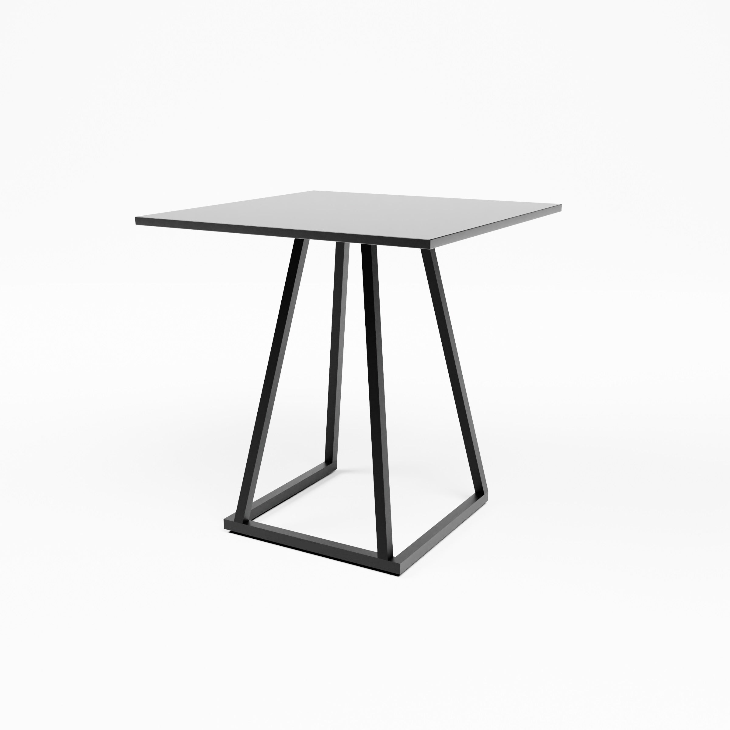 Linea Dining Table (Black Frame with Black Top) Desert River Rentals
