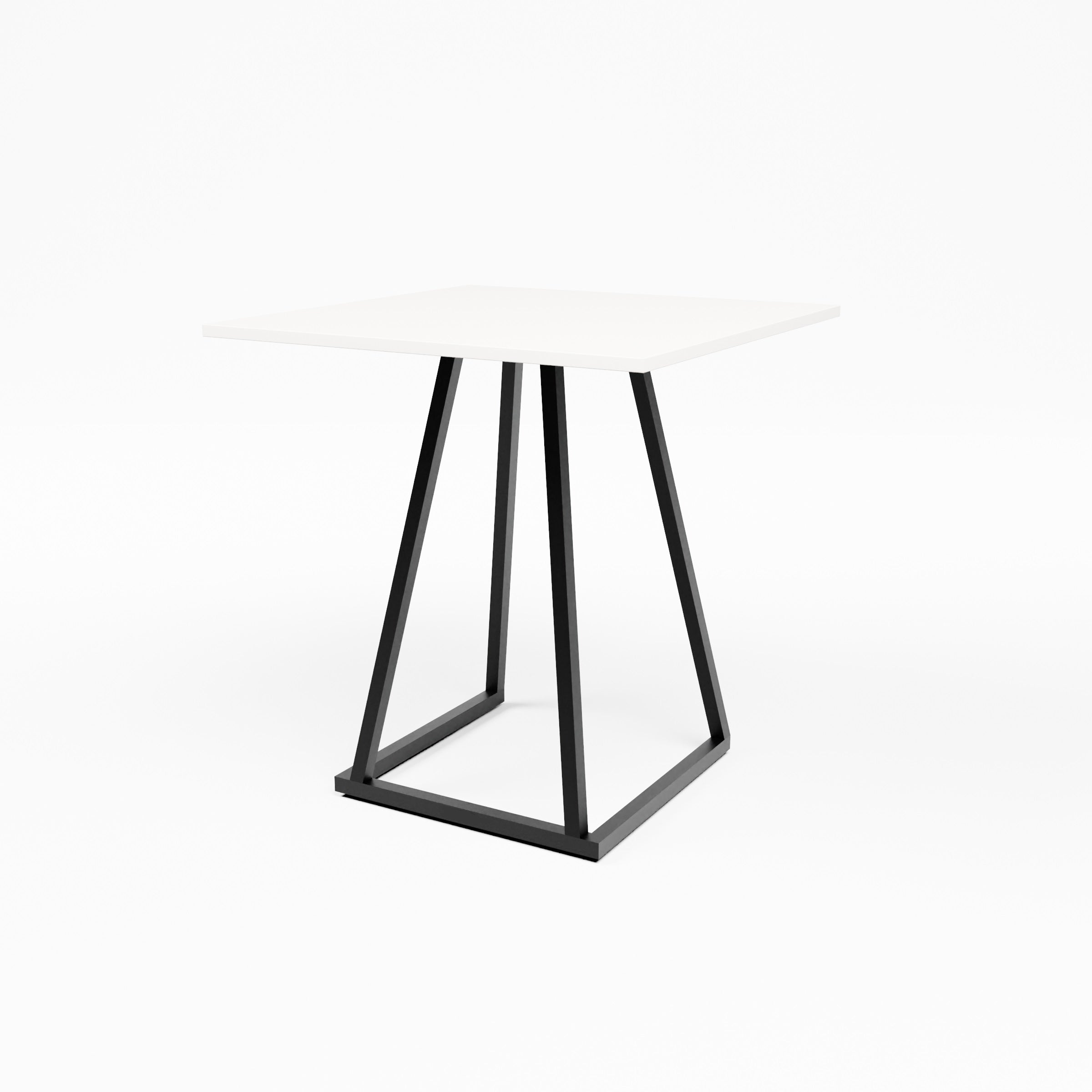 Linea Dining Table (Black Frame with White Top) Desert River Rentals