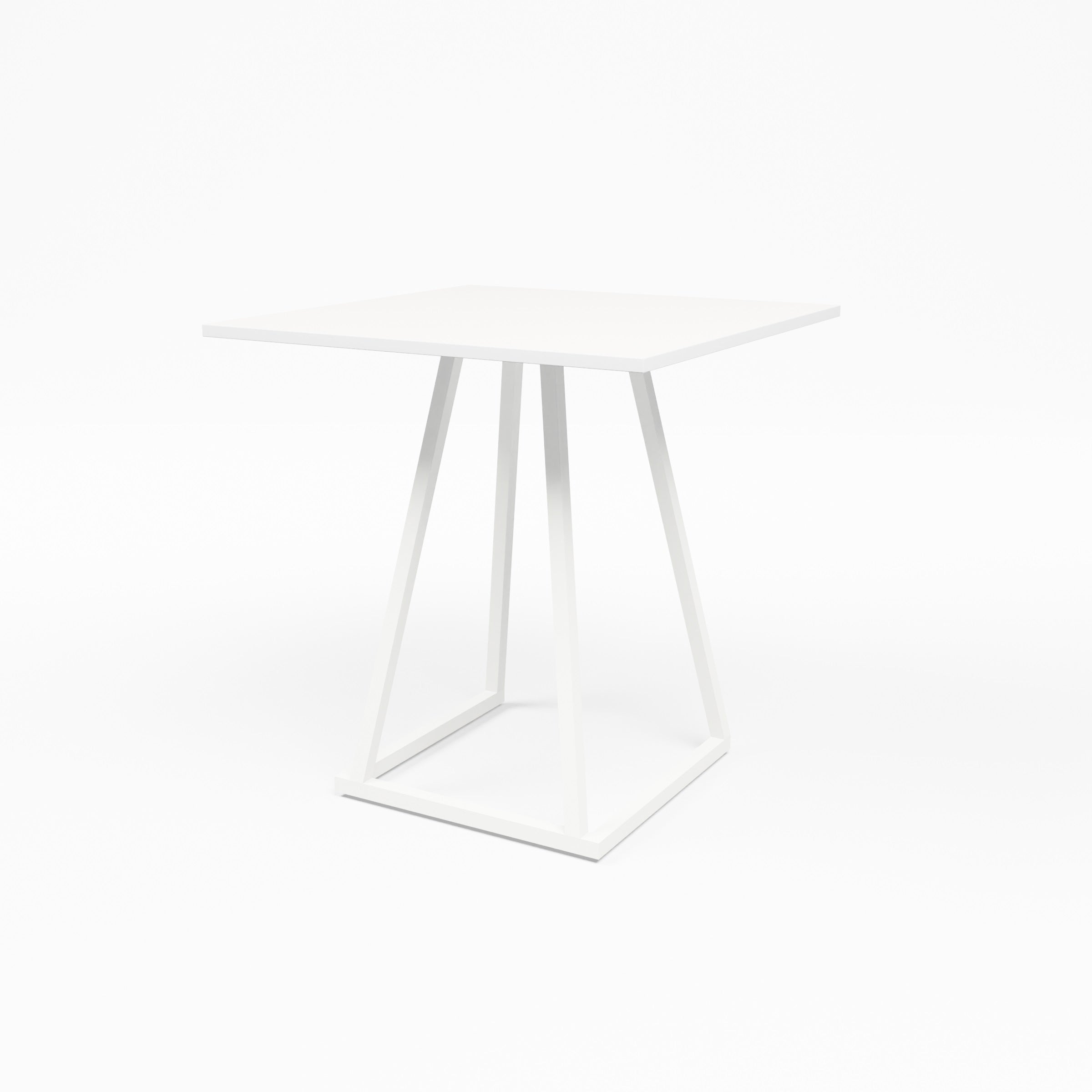 Linea Dining Table (White Frame with White Top) Desert River Rentals