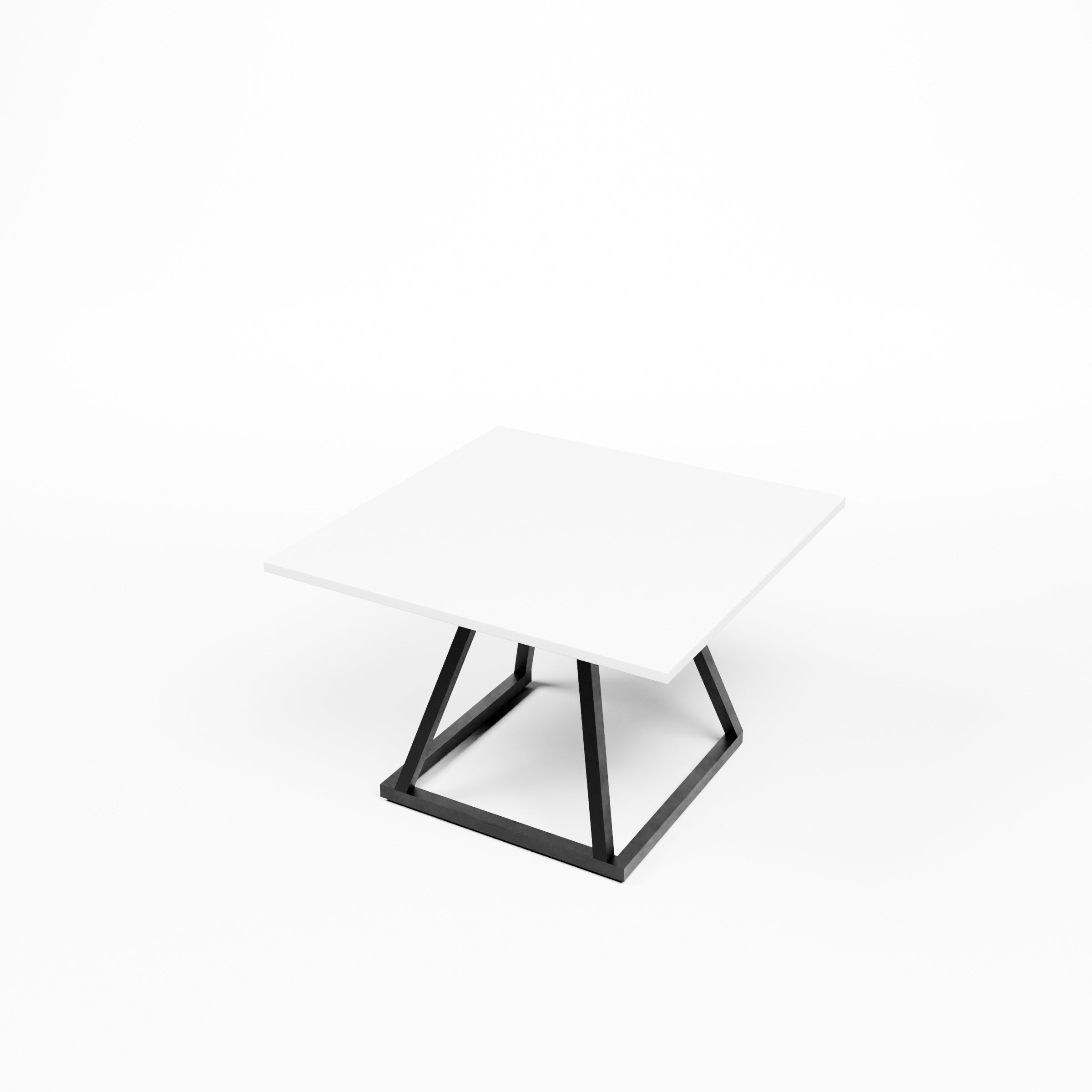 Linea Coffee Table (Black Frame with White Top) Desert River Rentals