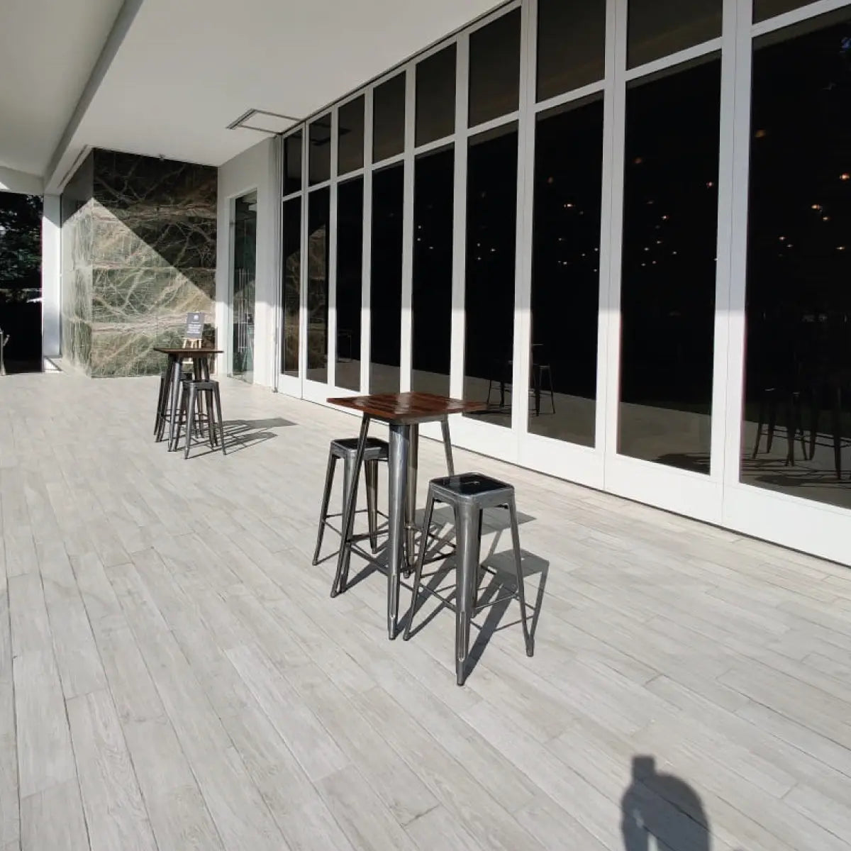 Loft bar stool gunmetal Desert River Rentals