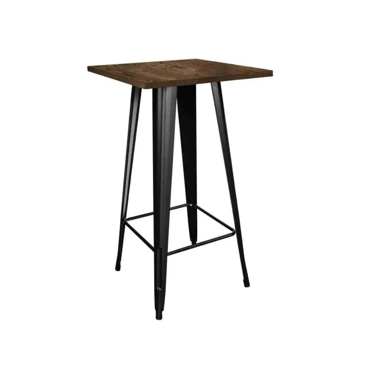 Loft cocktail table black legs Desert River Rentals