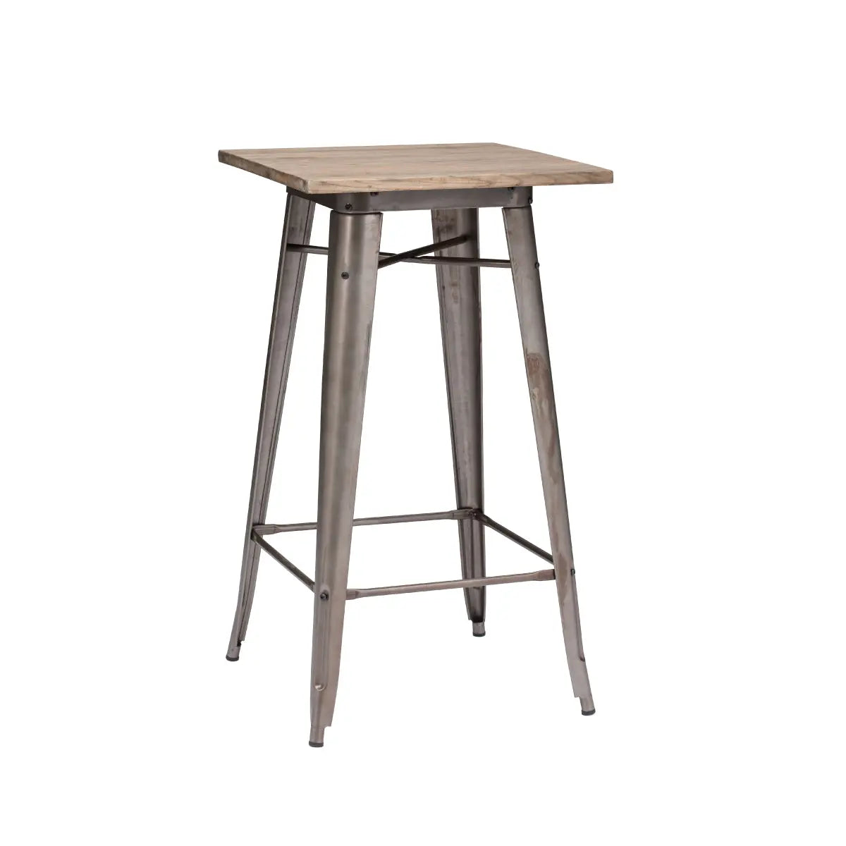Loft cocktail table gunmetal Desert River Rentals