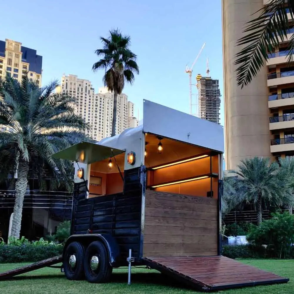 Lucky original 1961 vintage Rice horse trailer Desert River Rentals