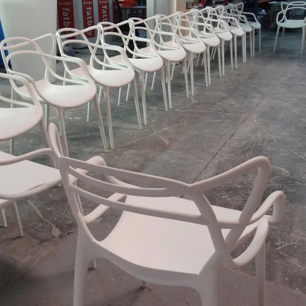 Masters chair white Desert River Rentals