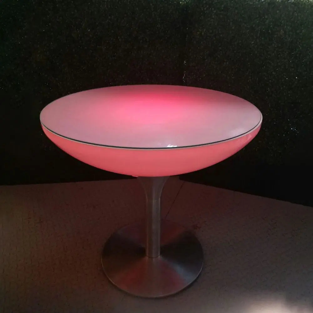 Moree illuminated round bistro table Desert River Rentals
