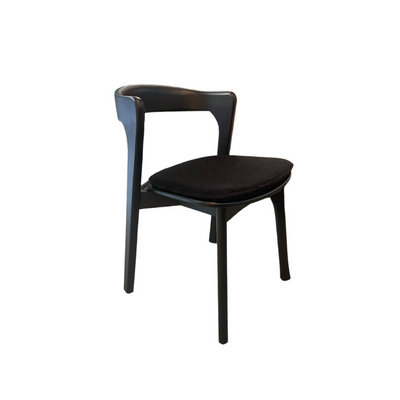 Nino Dining Chair (Black Elmwood with Seat Pad) Desert River Rentals