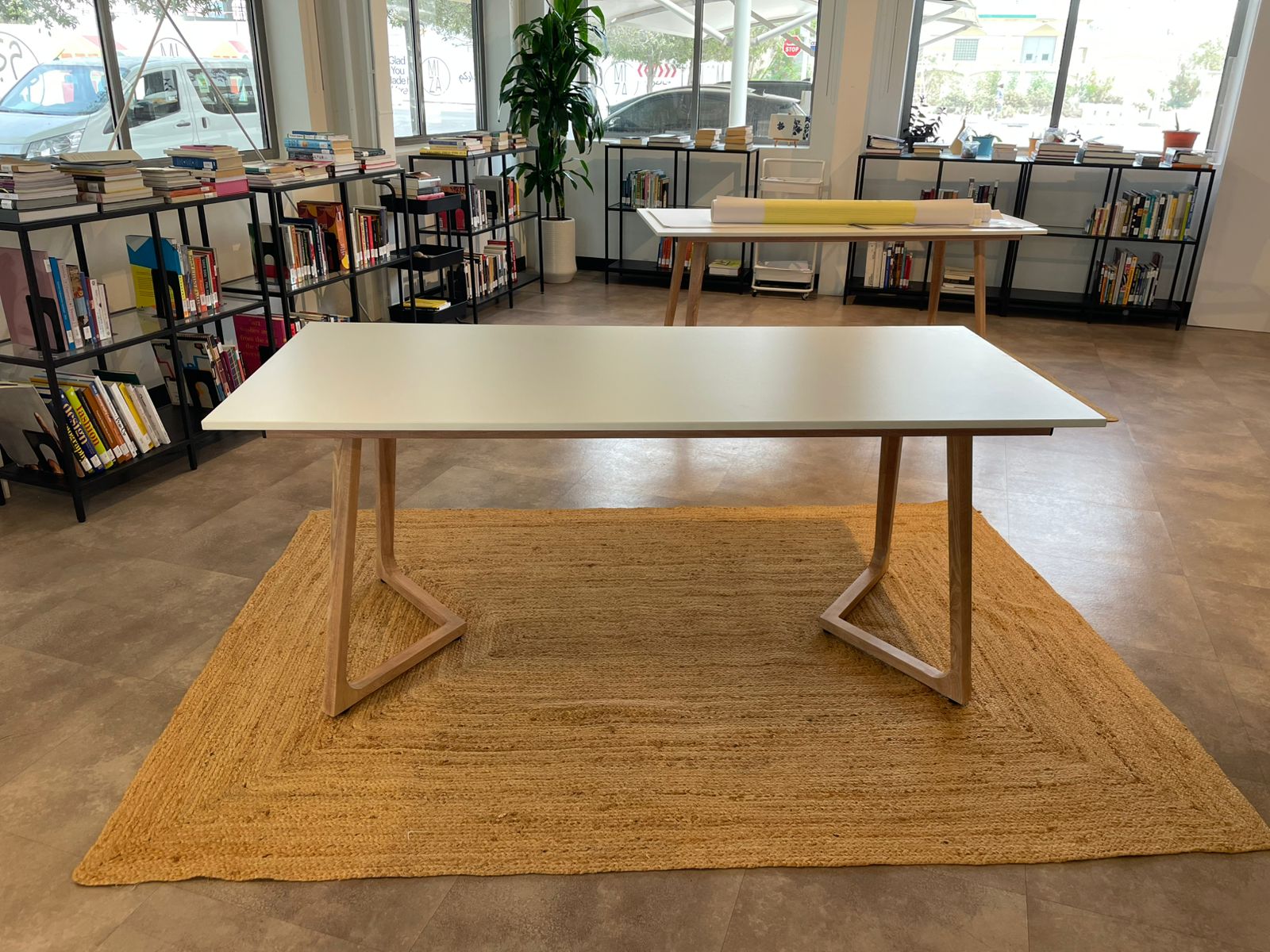 Wings Dining Table (6-Seater/ White) Desert River Rentals