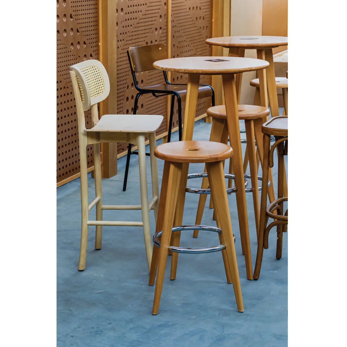 Nordic bar stool Desert River Rentals