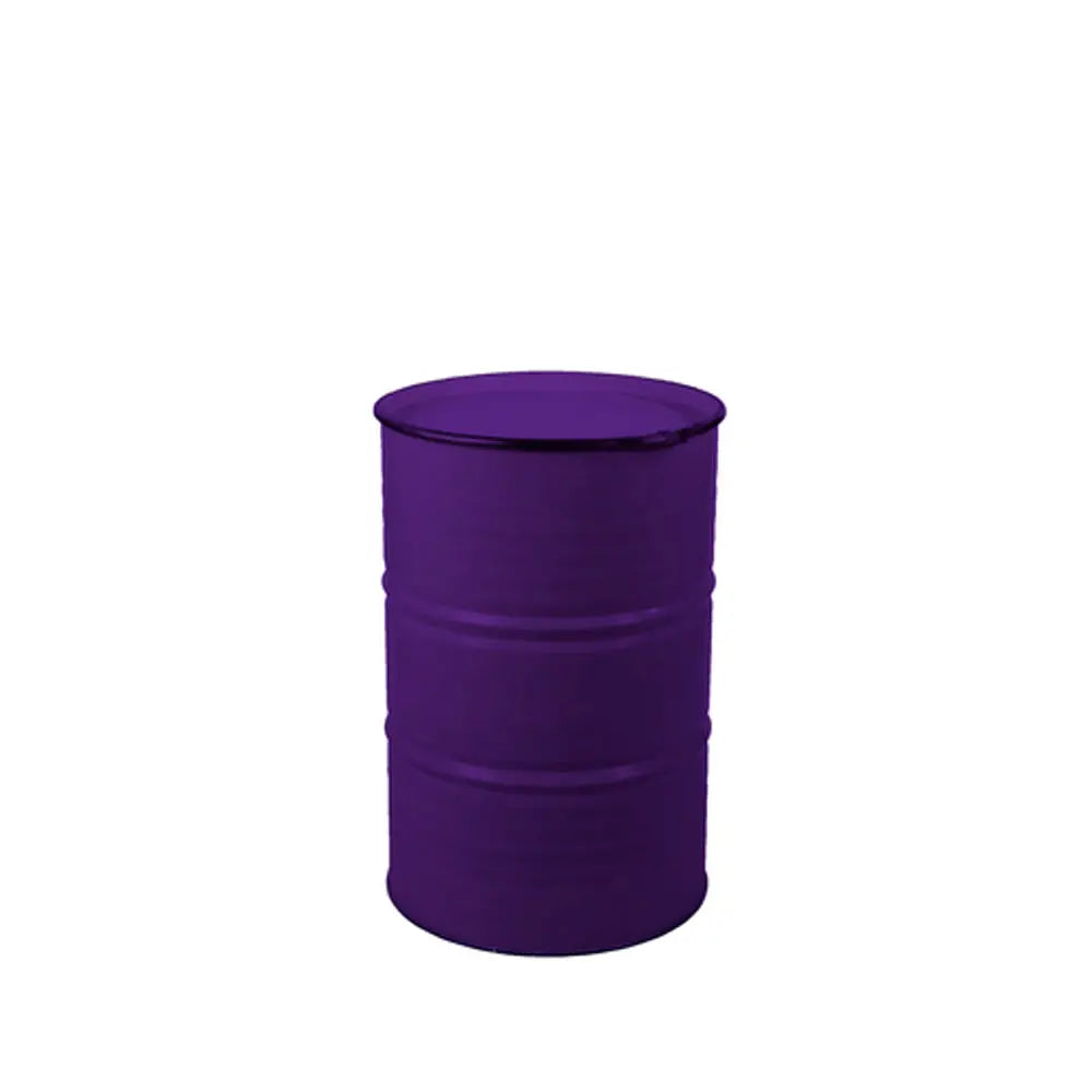 Oil drum table, violet Desert River Rentals