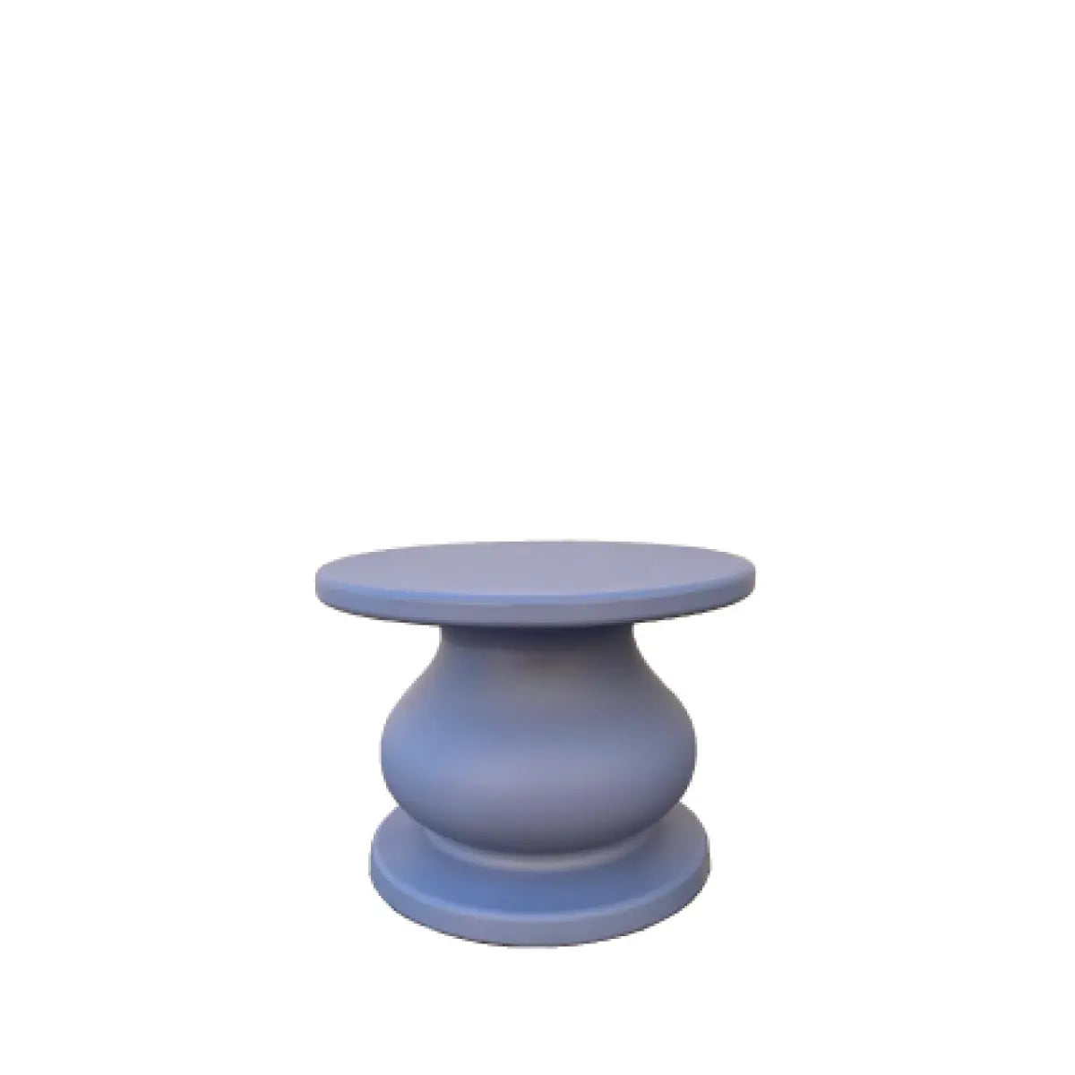 Otto side table curvy powder blue Desert River Rentals