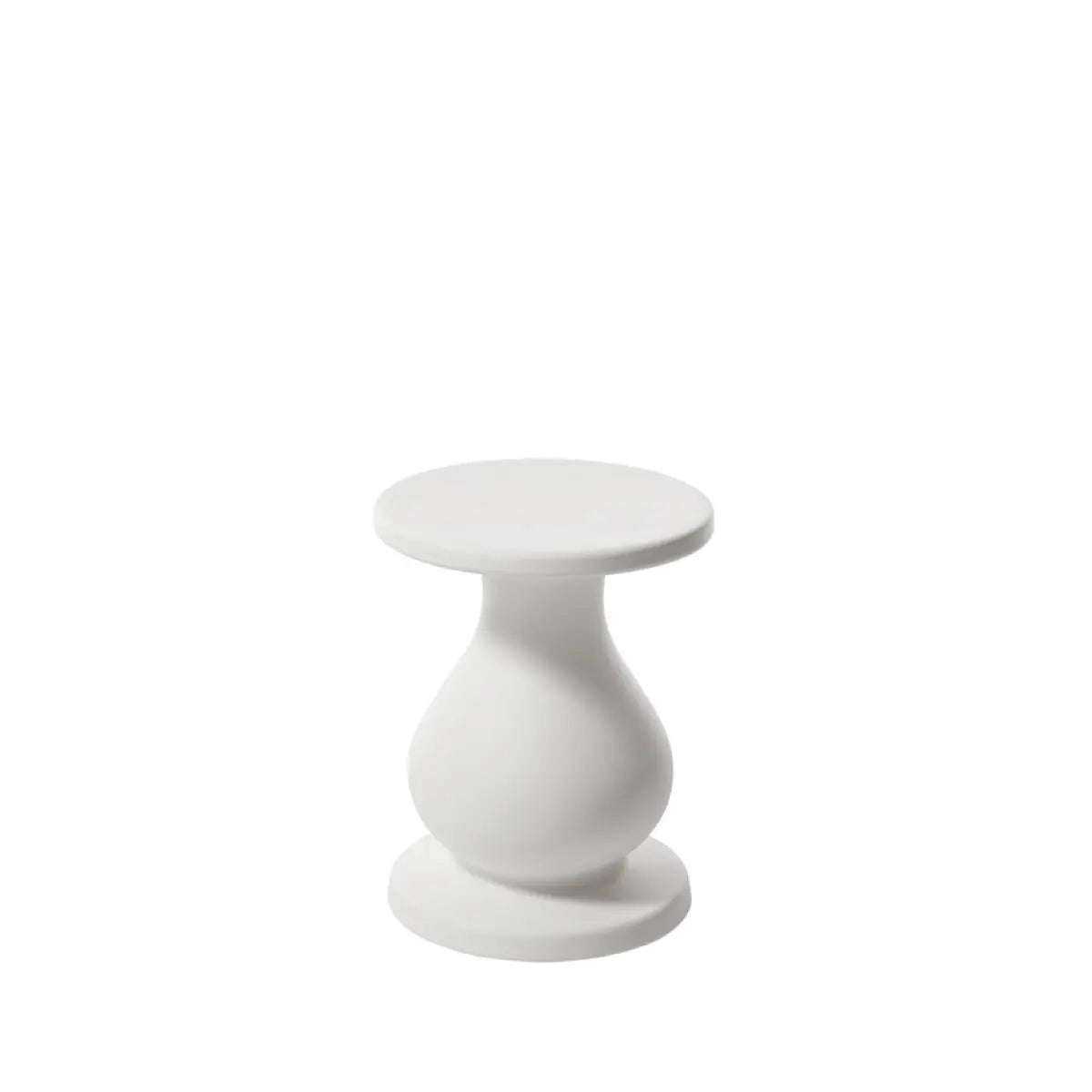 Otto side table slim white Desert River Rentals