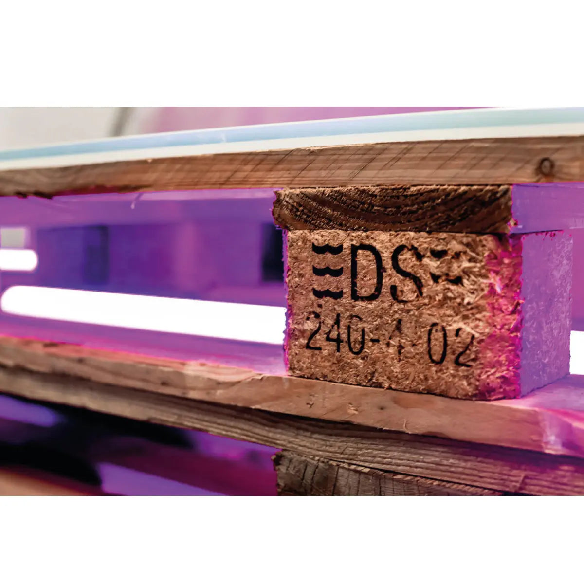 Pallet illuminated buffet table, small Desert River Rentals