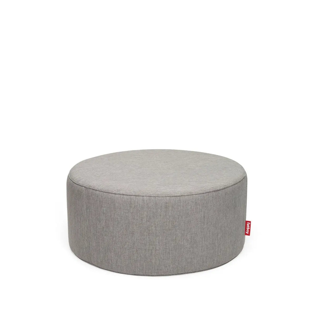 Grey round online footstool