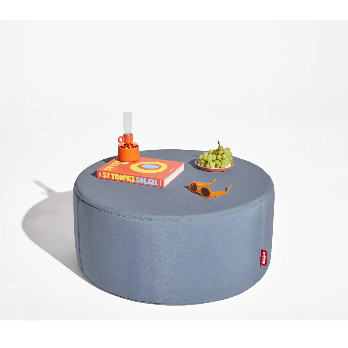 Paradise ottoman storm blue Desert River Rentals