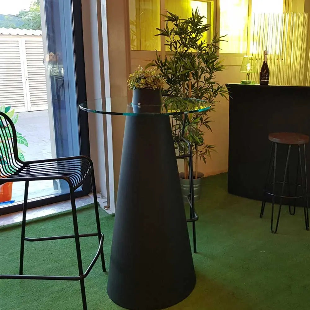 Peak cocktail table black Desert River Rentals