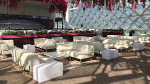 Outdoor modular seatings for rental in dubai