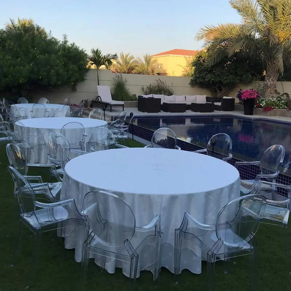 Soho farmhouse 8 seater round table Desert River Rentals