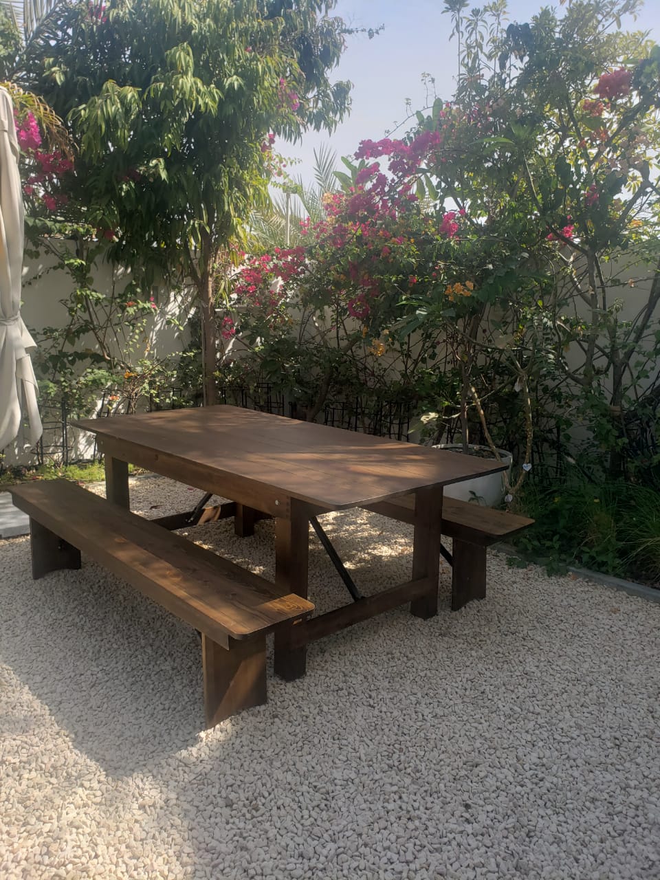 Soho Farmhouse Rectangle Table (8-Seater) Desert River Rentals