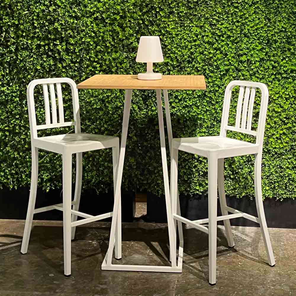 Spectre Bar Stool White Desert River Rentals