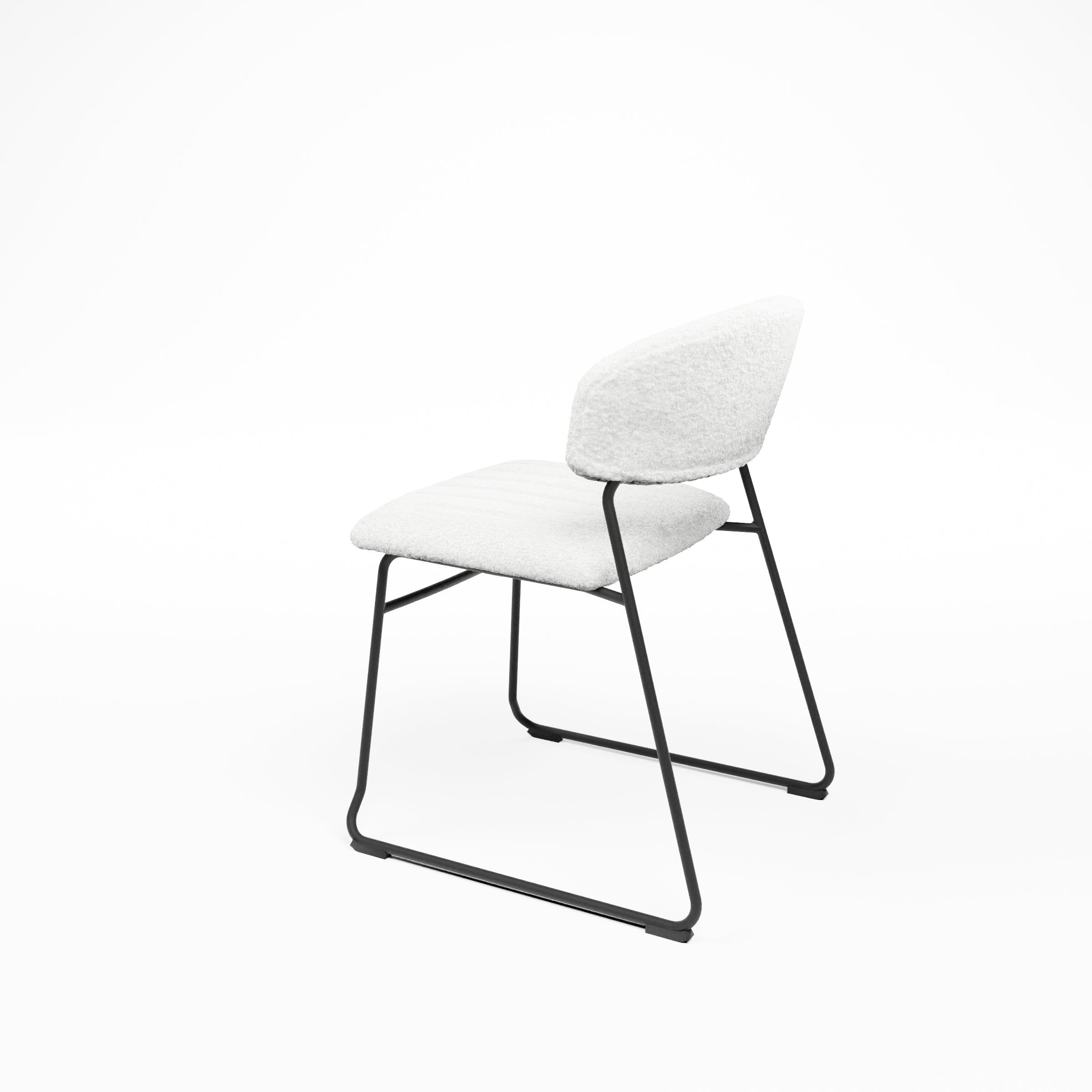 Ted Dining Chair White Desert River Rentals