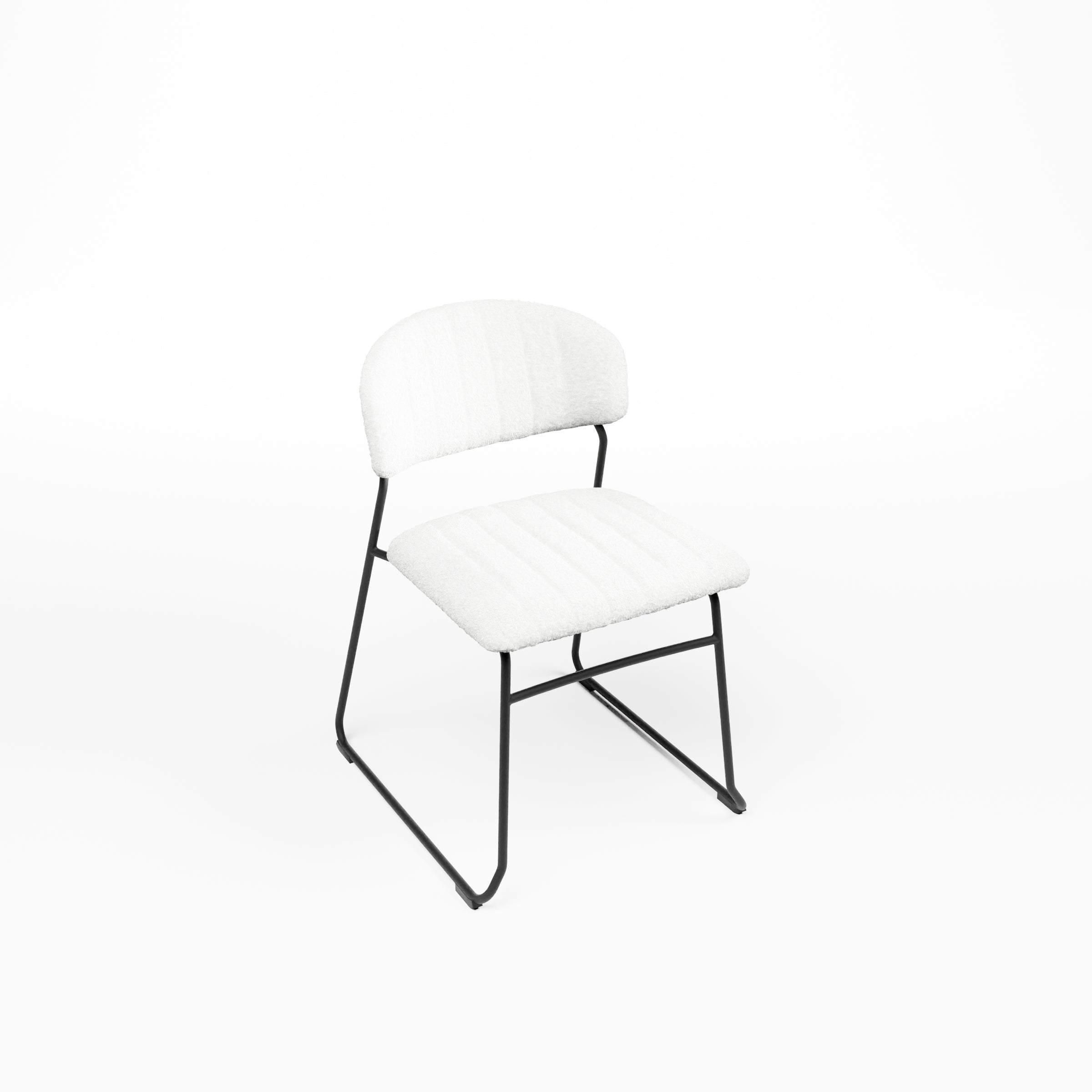 Ted Dining Chair White Desert River Rentals