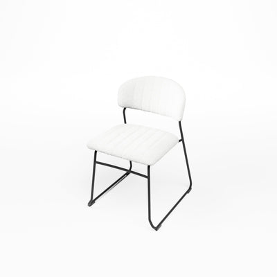 Ted Dining Chair White Desert River Rentals