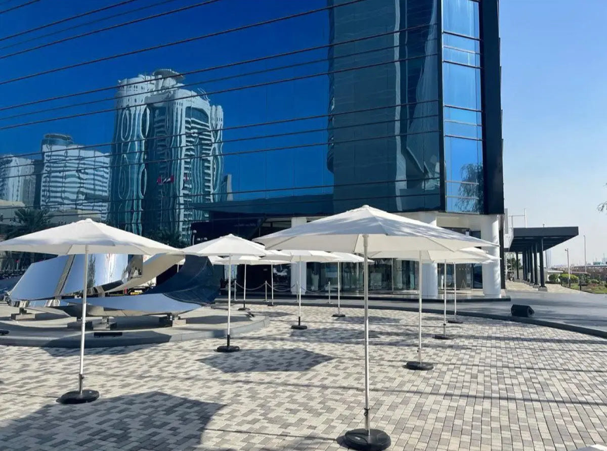 Parasols rental for outdoor events in dubai