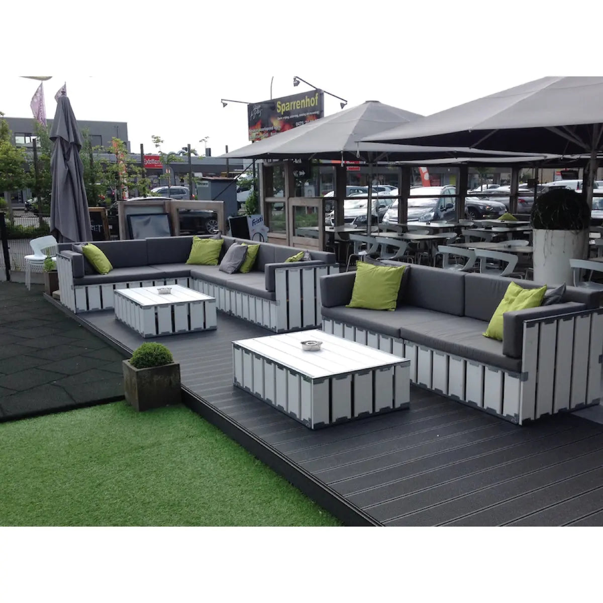 The lounge crate white Desert River Rentals