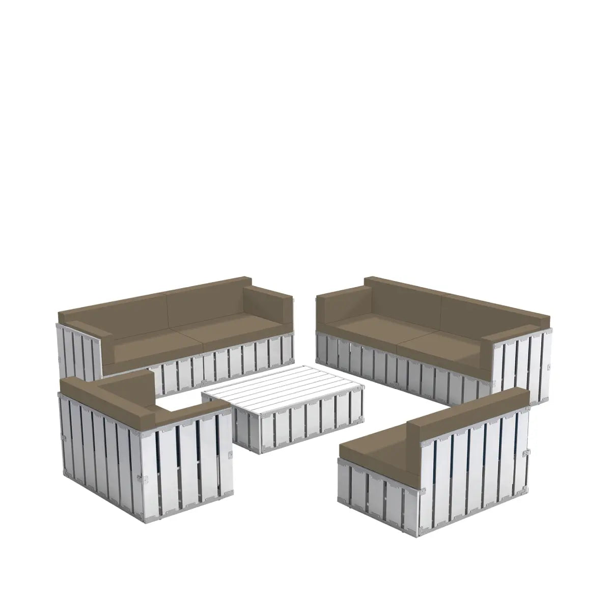 The lounge crate white Desert River Rentals