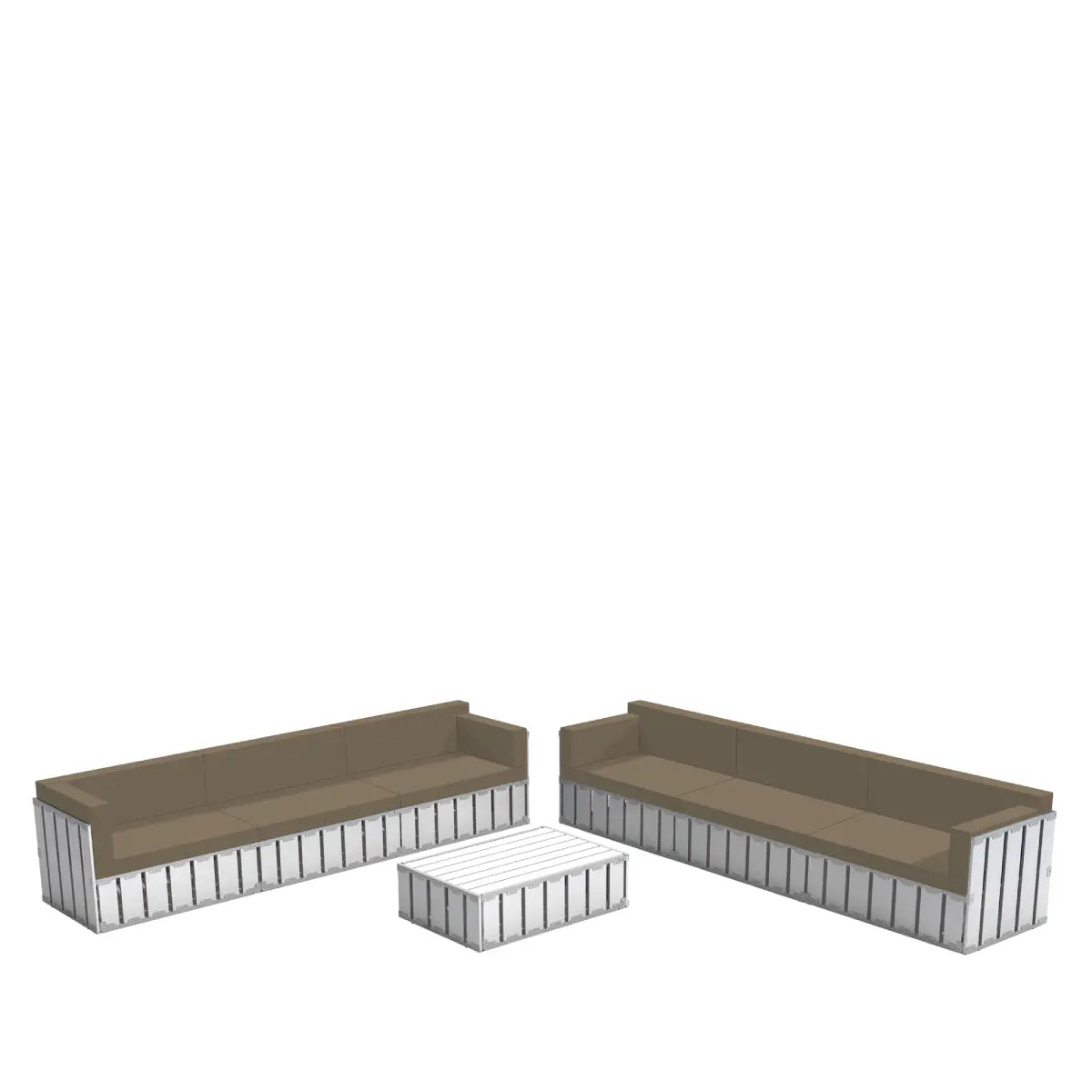 The lounge crate white Desert River Rentals