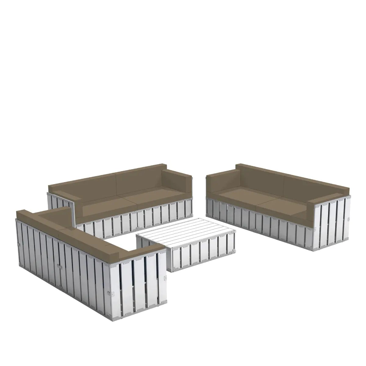 The lounge crate white Desert River Rentals