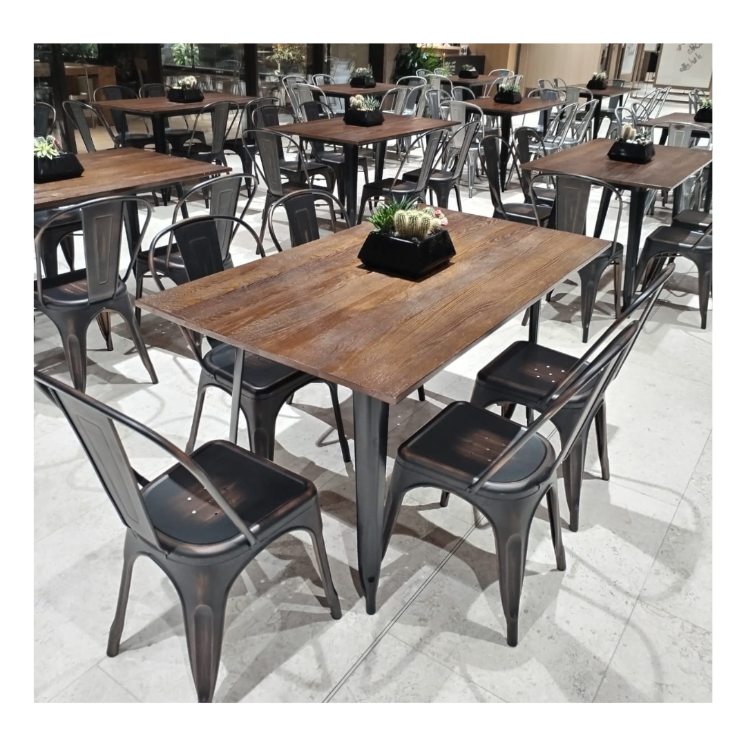 Loft High Back Dining Chair (Antique Black) Desert River Rentals