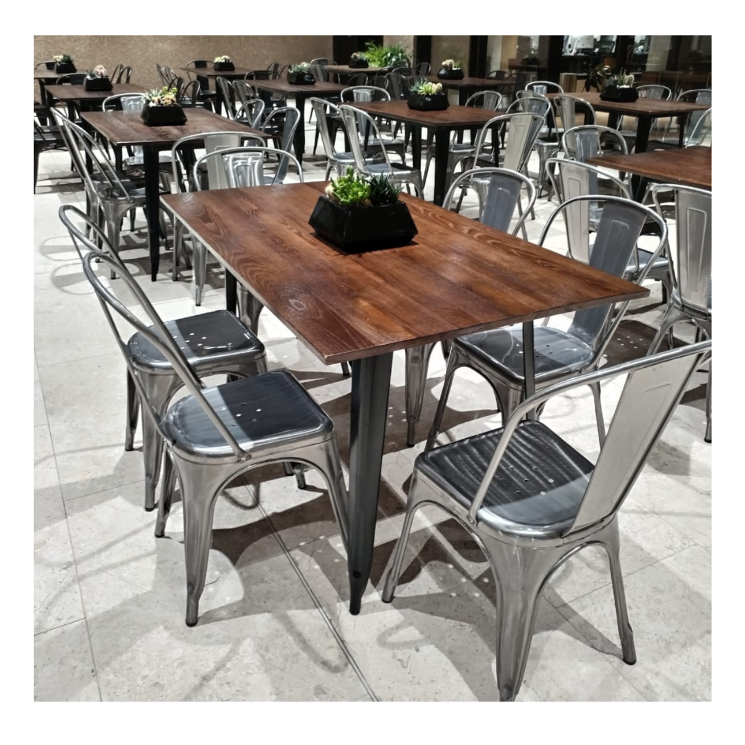 Loft High Back Dining Chair (Gunmetal) Desert River Rentals