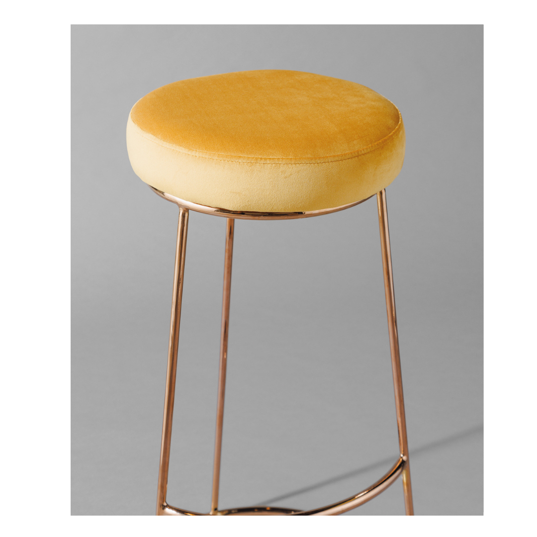 Felicia Bar Stool Gold Desert River Rentals