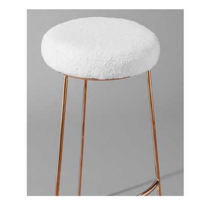 Felicia Bar Stool Teddy White Desert River Rentals