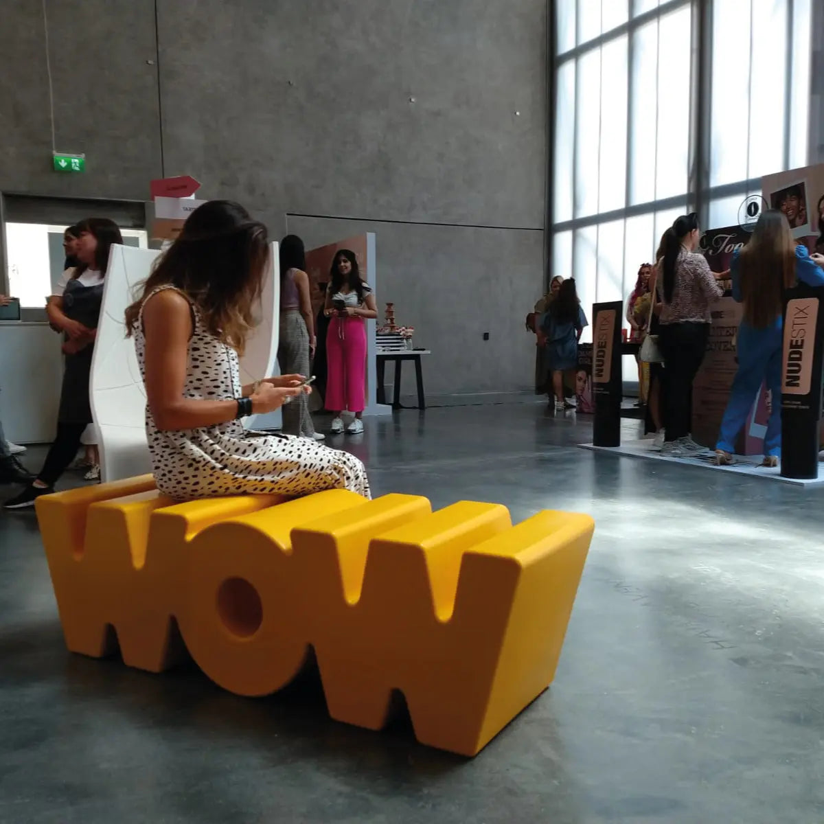 WOW bench yellow Desert River Rentals