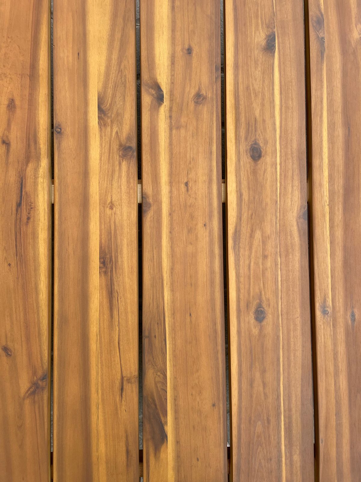 Linea Coffee Table (Black Frame with Bamboo Top) Desert River Rentals