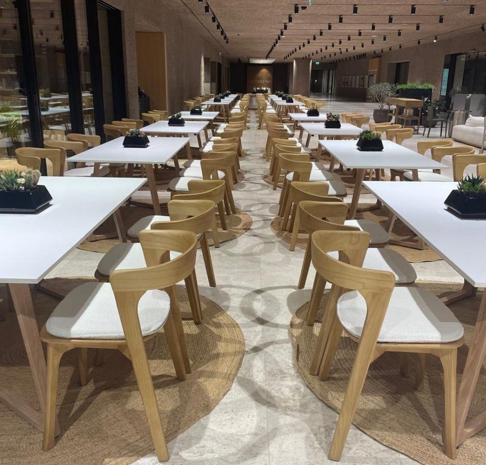 Wings white Nino natural wood