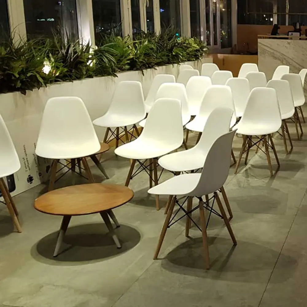 Woodpecker chair white Desert River Rentals