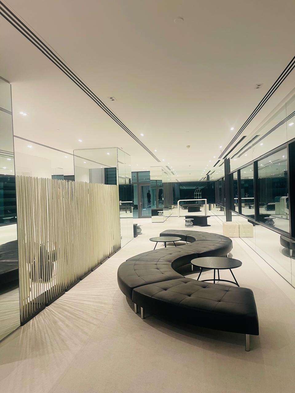 Endless 15 Seater Serpentine Sofa Without Back Black Desert River Rentals