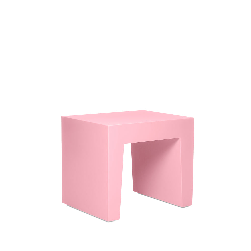 Concrete seat pink Desert River Rentals