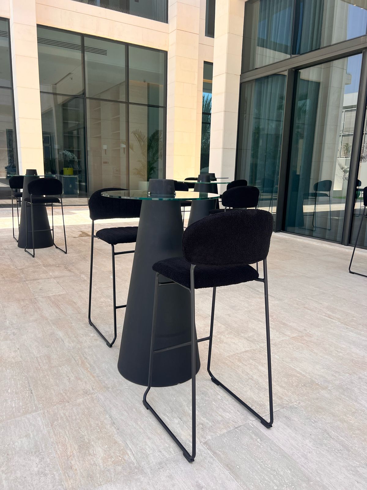 Ted Bar Stool Black Desert River Rentals