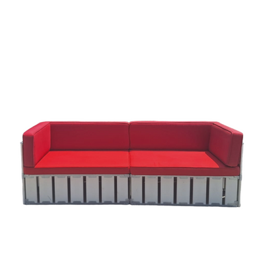 The Lounge Crate Red 4-seater White Desert River Rentals